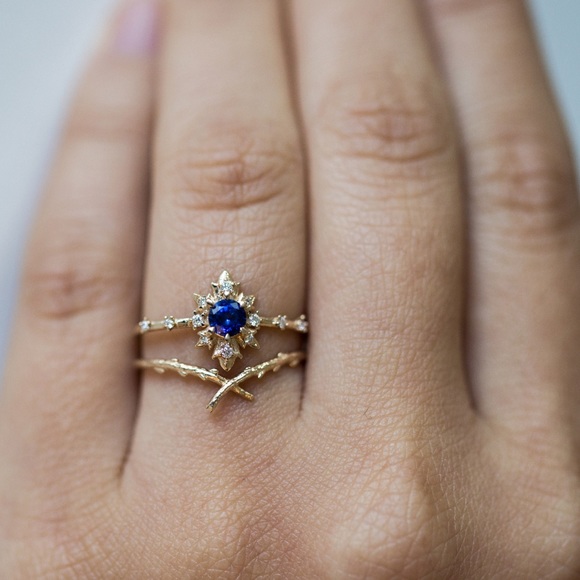 Sofia Zakia/Catbird - Sapphire & Diamond Termina Ring - Picture 6 of 8